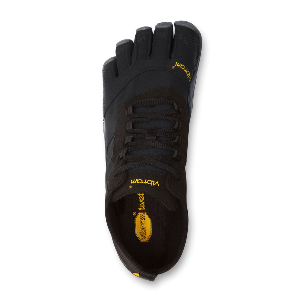 Vibram Five Fingers Mens V-Trek - Barefoot Shoes Black - IGH978650